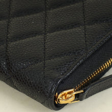 Chanel Black Classic Zipped Long Wallet
