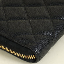 Chanel Black Classic Zipped Long Wallet