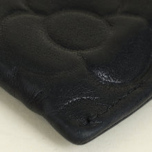 Chanel Black CC Camellia Embossed Card Holder