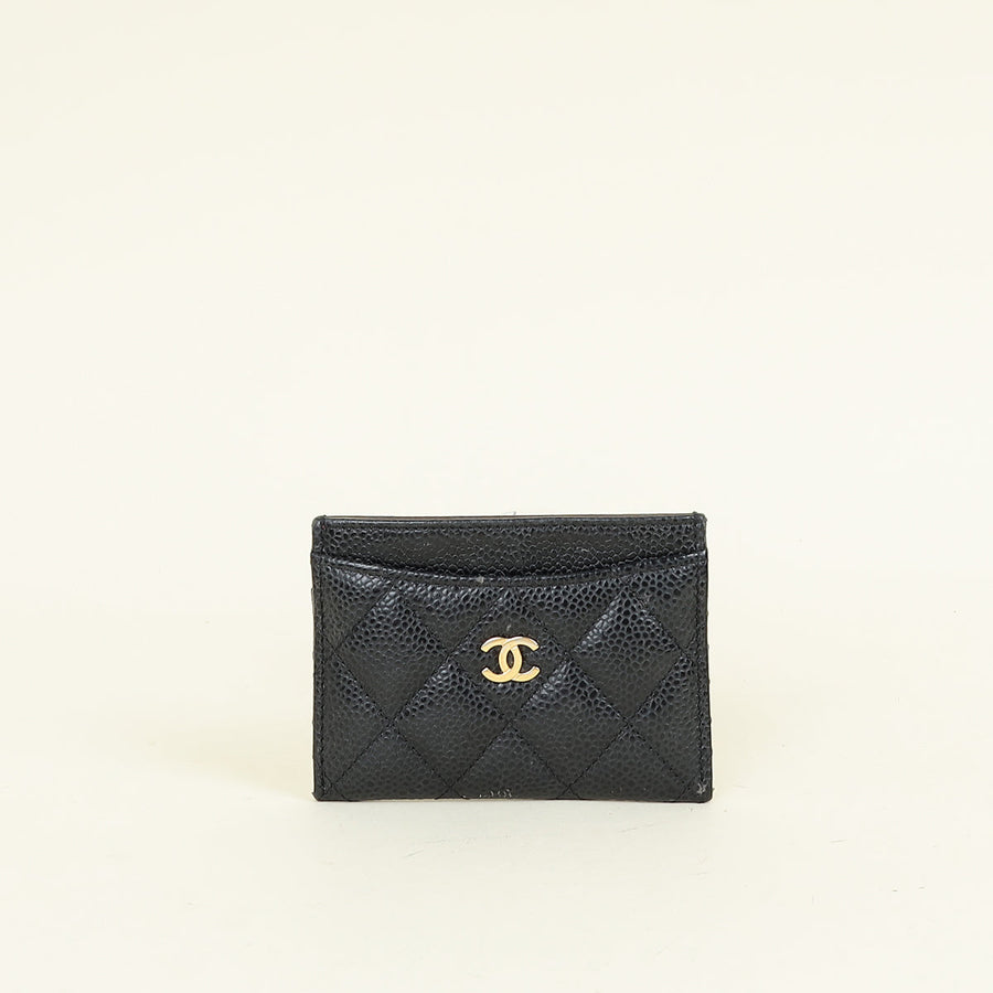 Chanel Black CC Classic Card Holder
