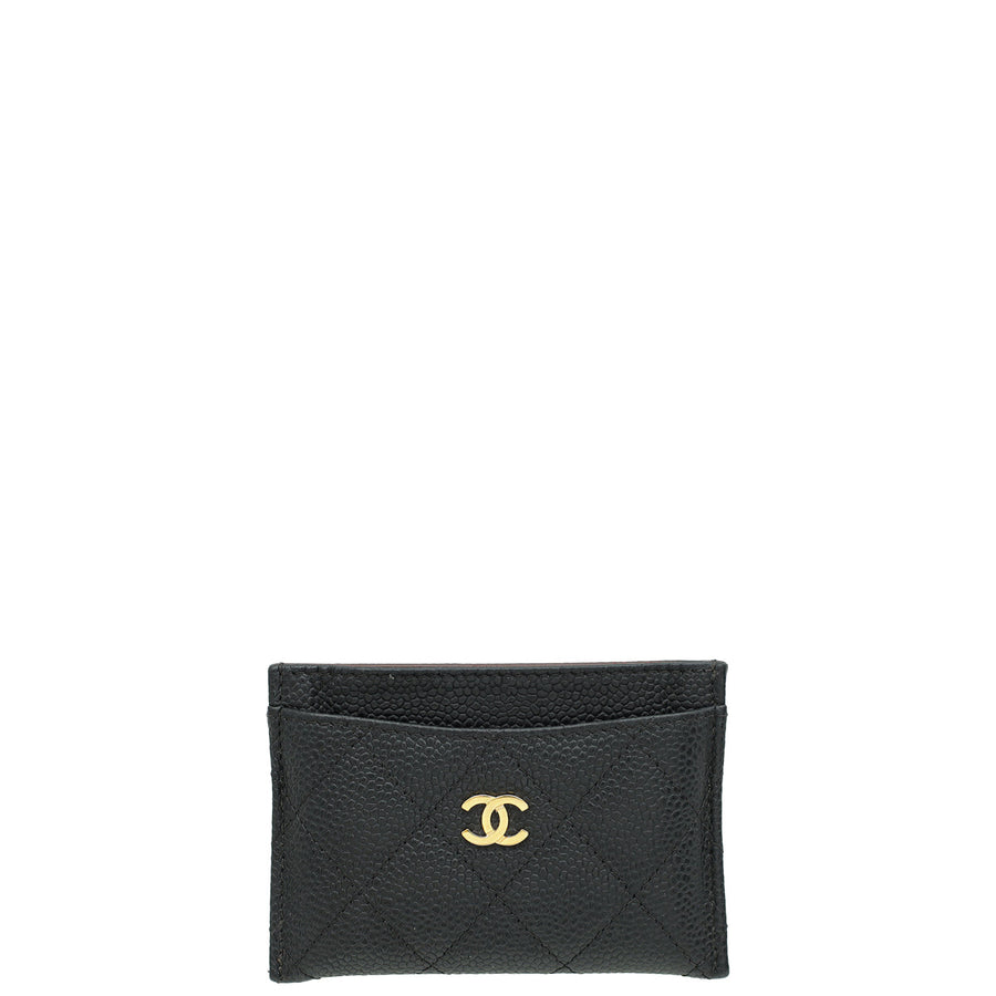 Chanel Black CC Classic Card Holder
