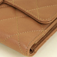 Chanel Light Brown CC Classic Long Wallet