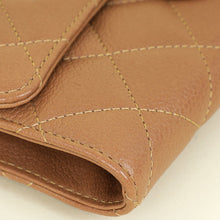 Chanel Light Brown CC Classic Long Wallet