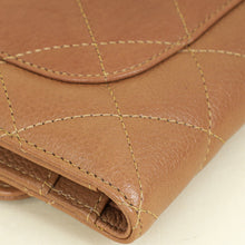 Chanel Light Brown CC Classic Long Wallet