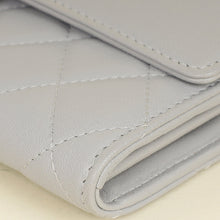 Chanel Grey CC Box Flap Wallet
