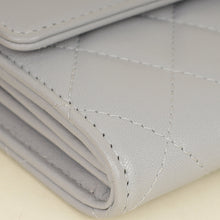 Chanel Grey CC Box Flap Wallet
