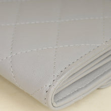 Chanel Grey CC Box Flap Wallet