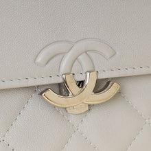 Chanel Grey CC Box Flap Wallet