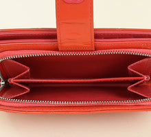 Chanel Coral CC Patent French Wallet