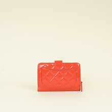 Chanel Coral CC Patent French Wallet