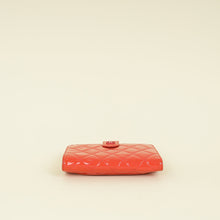 Chanel Coral CC Patent French Wallet