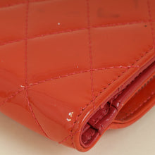 Chanel Coral CC Patent French Wallet