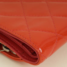 Chanel Coral CC Patent French Wallet