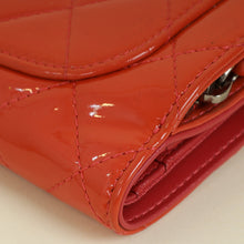 Chanel Coral CC Patent French Wallet