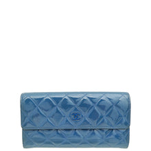 Chanel Blue CC Classic Flap Long Wallet