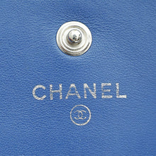 Chanel Blue CC Classic Flap Long Wallet