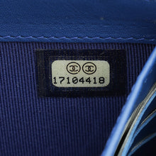 Chanel Blue CC Classic Flap Long Wallet