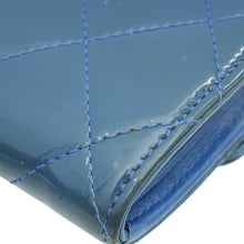 Chanel Blue CC Classic Flap Long Wallet