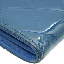 Chanel Blue CC Classic Flap Long Wallet