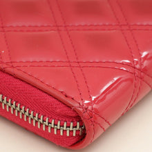 Chanel Dark Pink CC Classic Zip Around Long Wallet