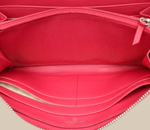 Chanel Dark Pink CC Classic Zip Around Long Wallet