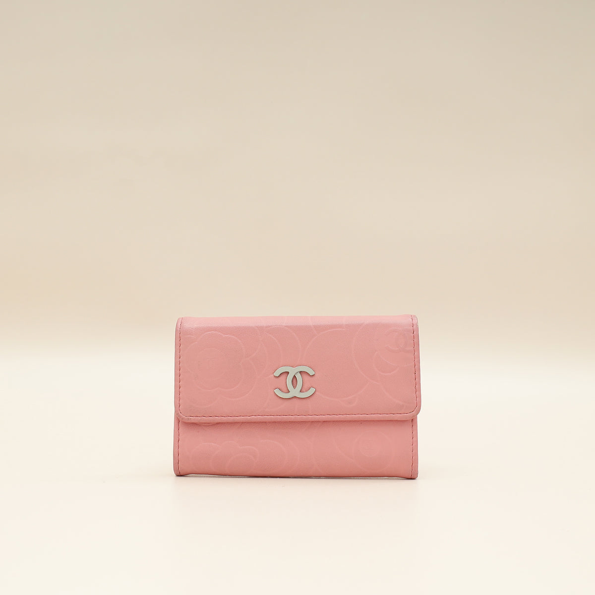 Chanel Pink CC Camellia Flower Small Flap Wallet