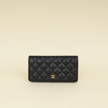 Chanel Black Classic CC Long Wallet