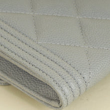 Chanel Grey Le Boy Flap Wallet