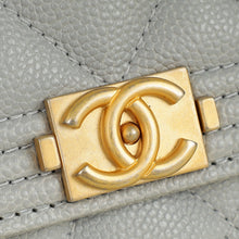Chanel Grey Le Boy Flap Wallet