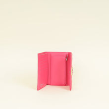 Chanel Dark Pink CC 19 Flap Card Holder Wallet