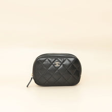 Chanel Black Curvy Cosmetic Small Pouch