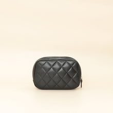 Chanel Black Curvy Cosmetic Small Pouch