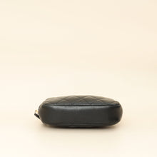 Chanel Black Curvy Cosmetic Small Pouch