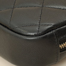 Chanel Black Curvy Cosmetic Small Pouch