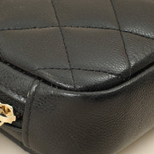 Chanel Black Curvy Cosmetic Small Pouch