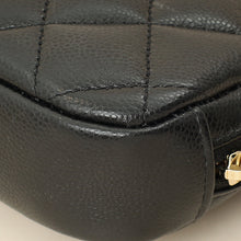 Chanel Black Curvy Cosmetic Small Pouch
