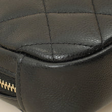 Chanel Black Curvy Cosmetic Small Pouch