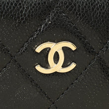 Chanel Black Curvy Cosmetic Small Pouch