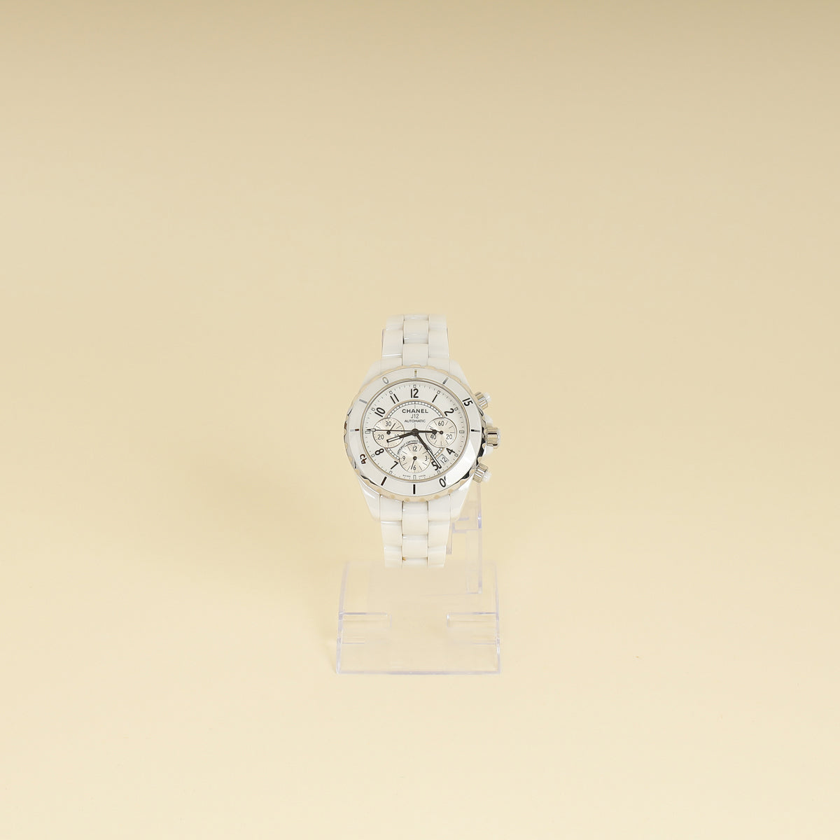 Chanel Stainless Steel J12 Ceramic Chronograph 41mm Automatic Watch
