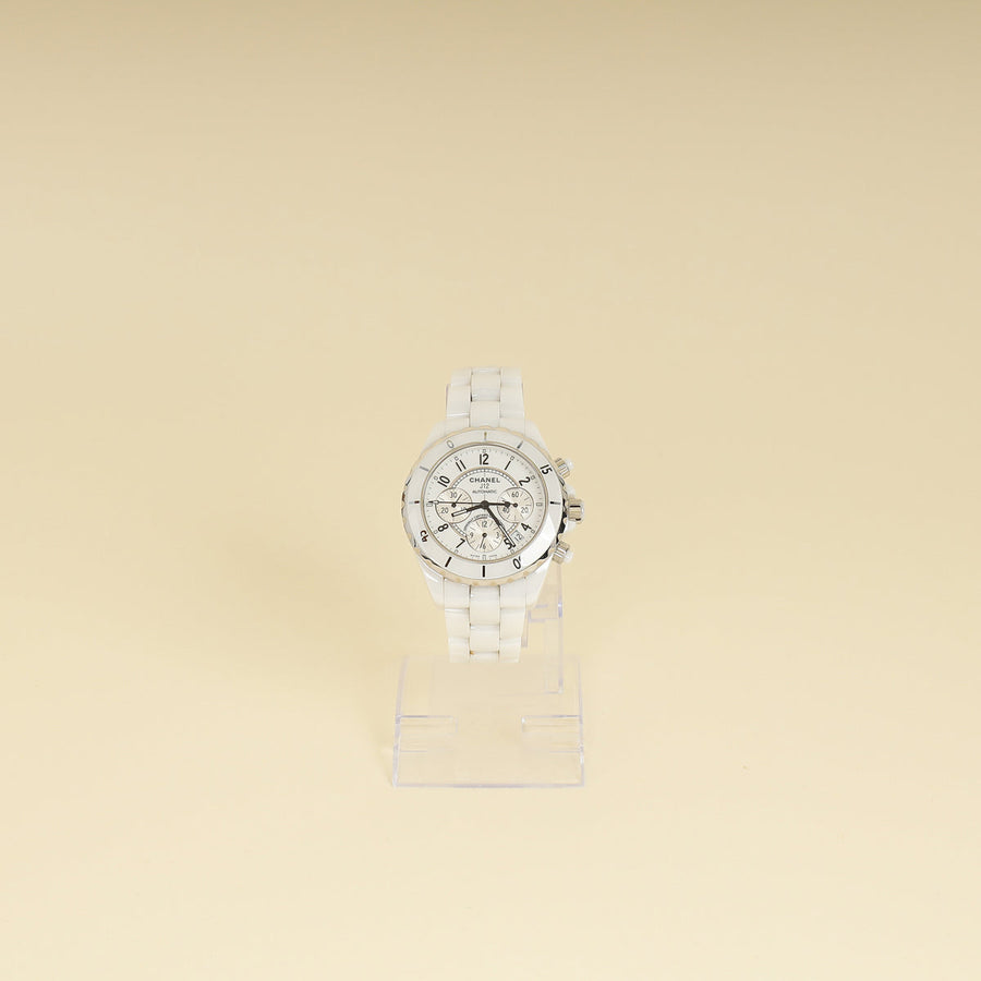 Chanel Stainless Steel J12 Ceramic Chronograph 41mm Automatic Watch