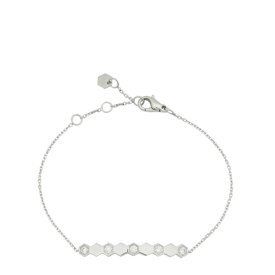Chaumet 18K White Gold Bee De Chaumet Diamond Bracelet