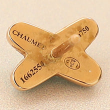 Chaumet 18K Rose Gold Jeux de Liens Diamond Turquoise Stud Earrings