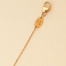 Chaumet 18K Rose Gold Jeux de Liens Pink Lacquer Diamond pendant Necklace