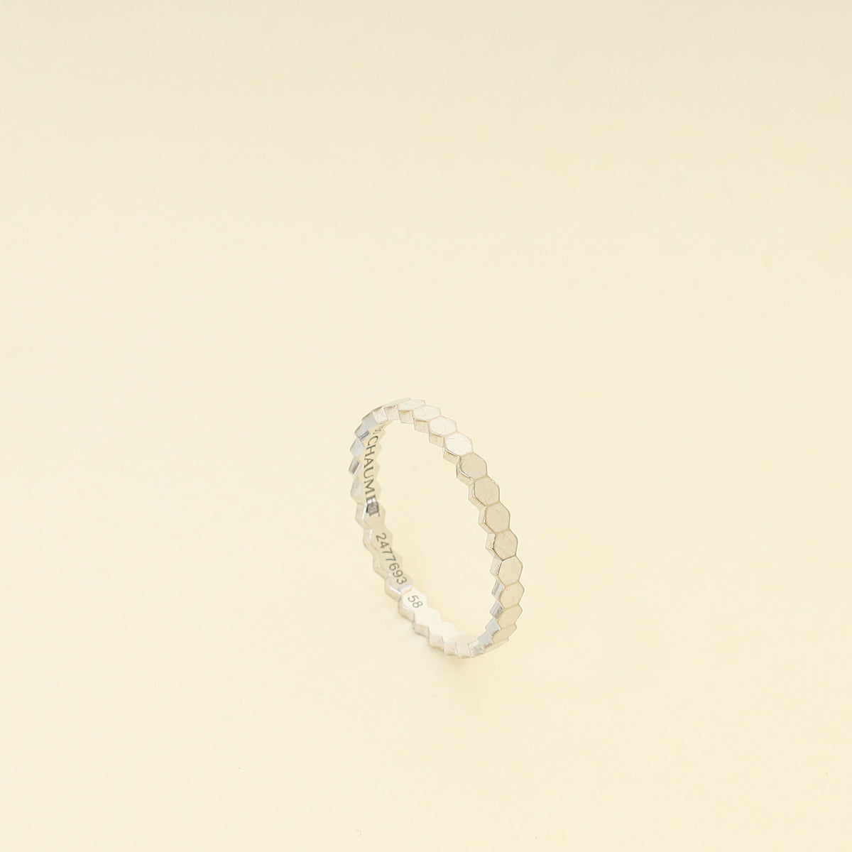 Chaumet 18K White Gold Bee De Chaumet Ring 58