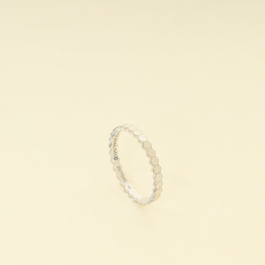 Chaumet 18K White Gold Bee De Chaumet Ring 58