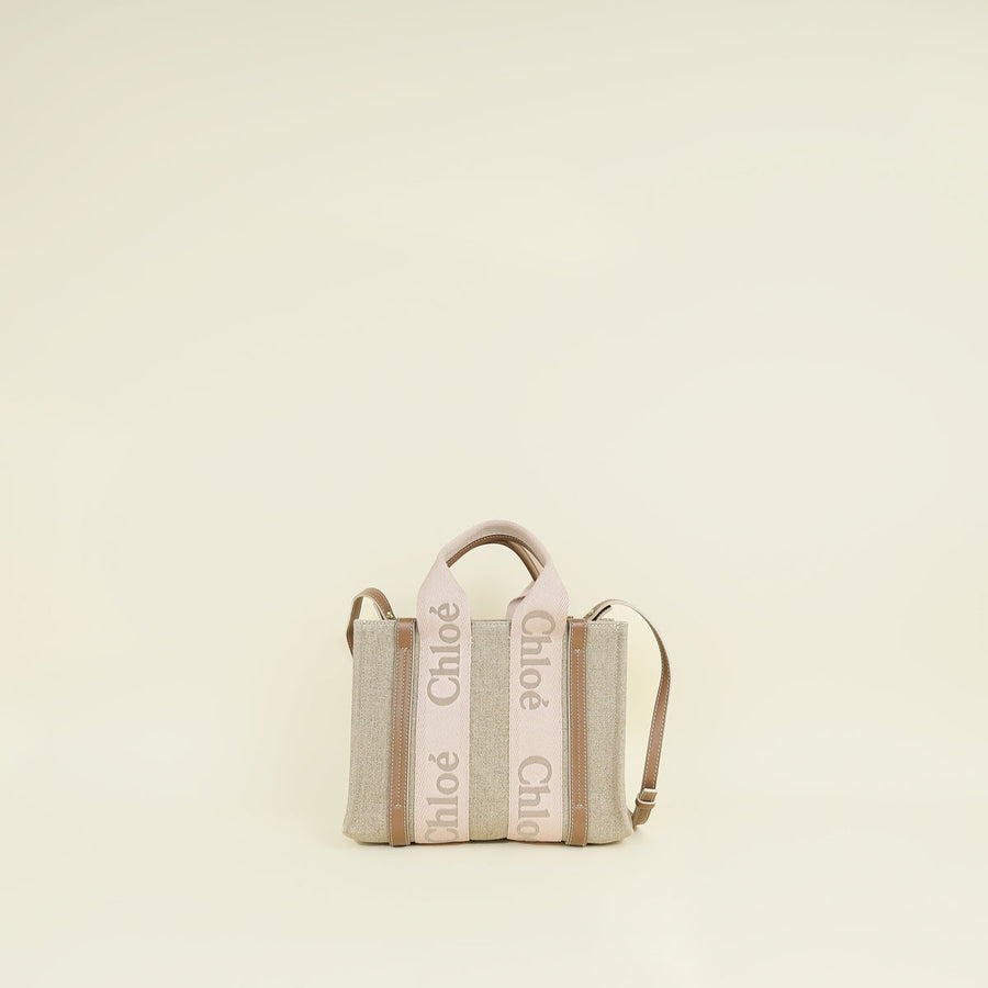 Chloe Gray Woody Tote Small Bag