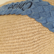 Chloe Blue x Mifuko Large Woody Basket Bag