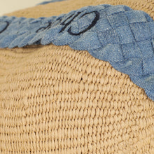 Chloe Blue x Mifuko Large Woody Basket Bag