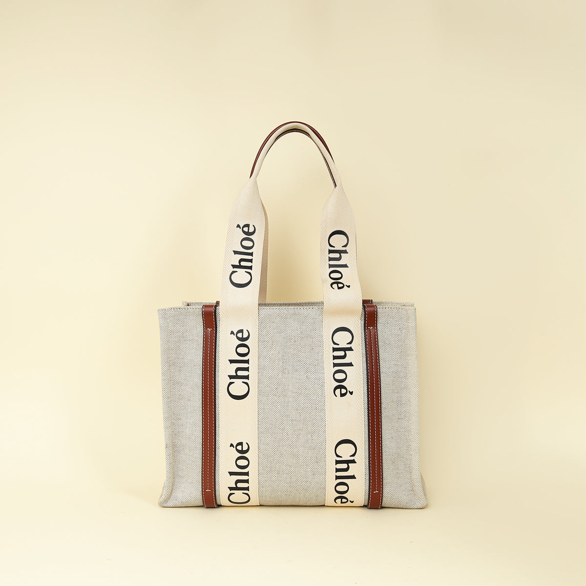 Chloe Bicolor Woody Tote Medium Bag