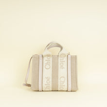 Chloe Bicolor Woody Embroidered Tote Bag
